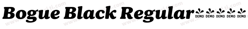 Bogue Black Regular字体转换